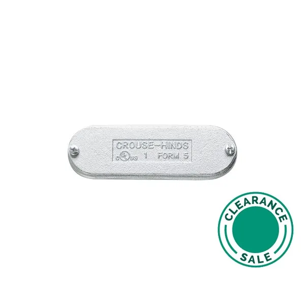 Condulet Cover, 3-1/2" - 4", Cast Iron Body, Form 5