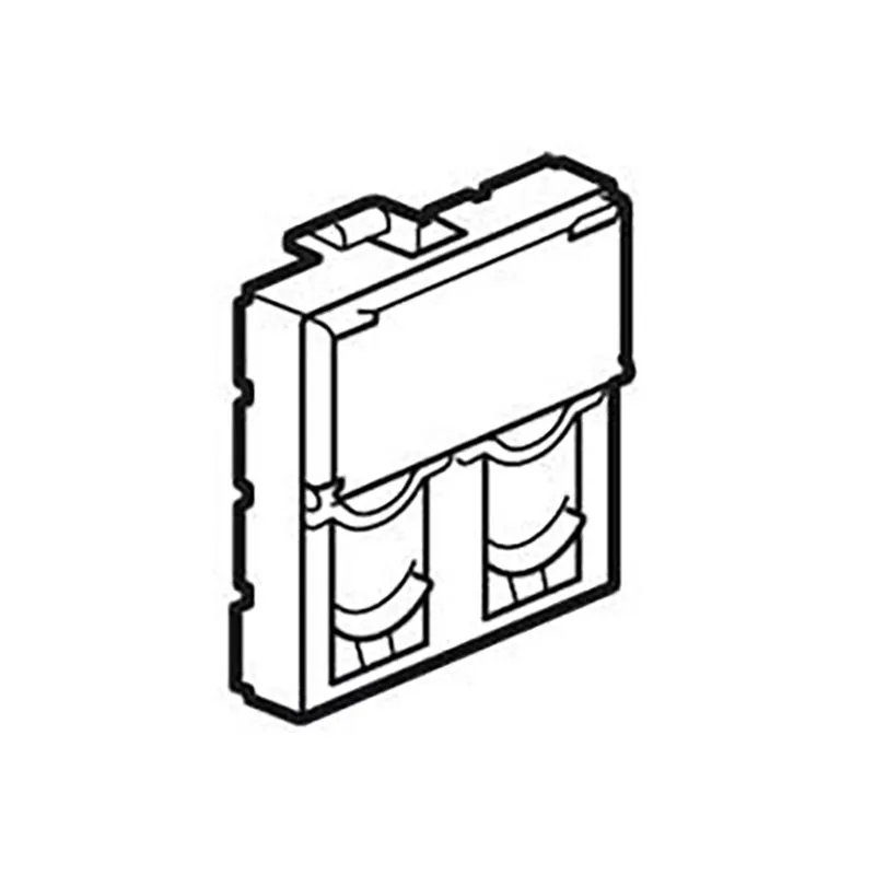 ليجراند - محول RJ45، Mosaic، لموصلين Keystone مزدوجين، 2 موديول، ماغنسيوم