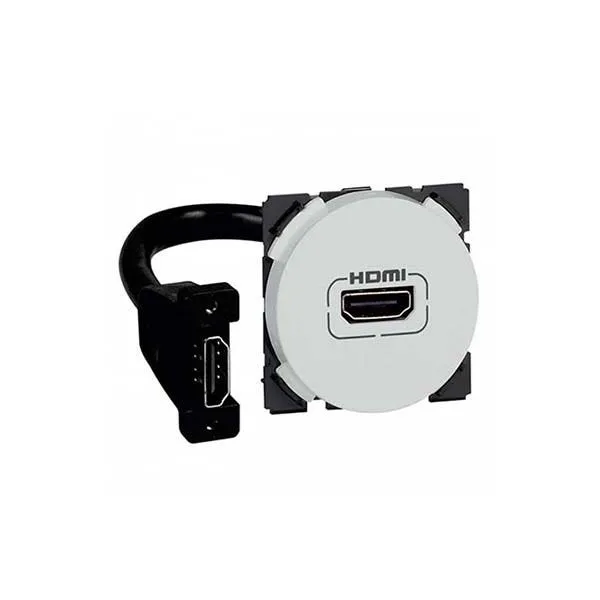 ليجراند - فيش HDMI أرتيور - دائري - 2 موديول - ألومنيوم
