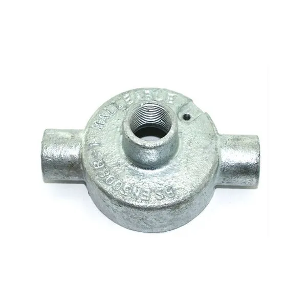 ITCC - Through Box with Back Outlet, 2 Way, Malleable Iron, HDG, 20mm