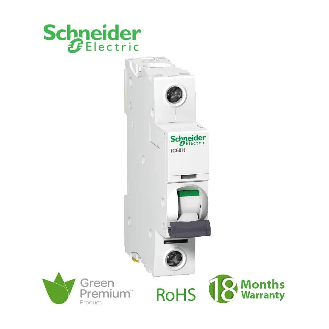 SCHNEIDER - MCB Breaker, Acti9 iC60H, 1P, 25A, C curve