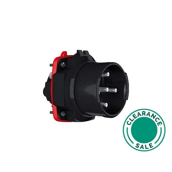 Plug, 63A, 400V, 3P+N+E, DXN6, Panel Mount, MARECHAL