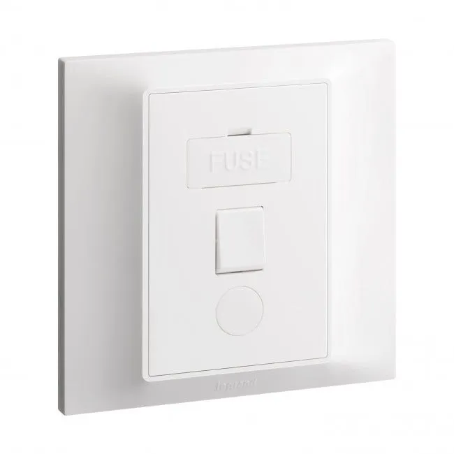 LEGRAND - Fused connection unit Belanko S - 13A switched + cord outlet - White