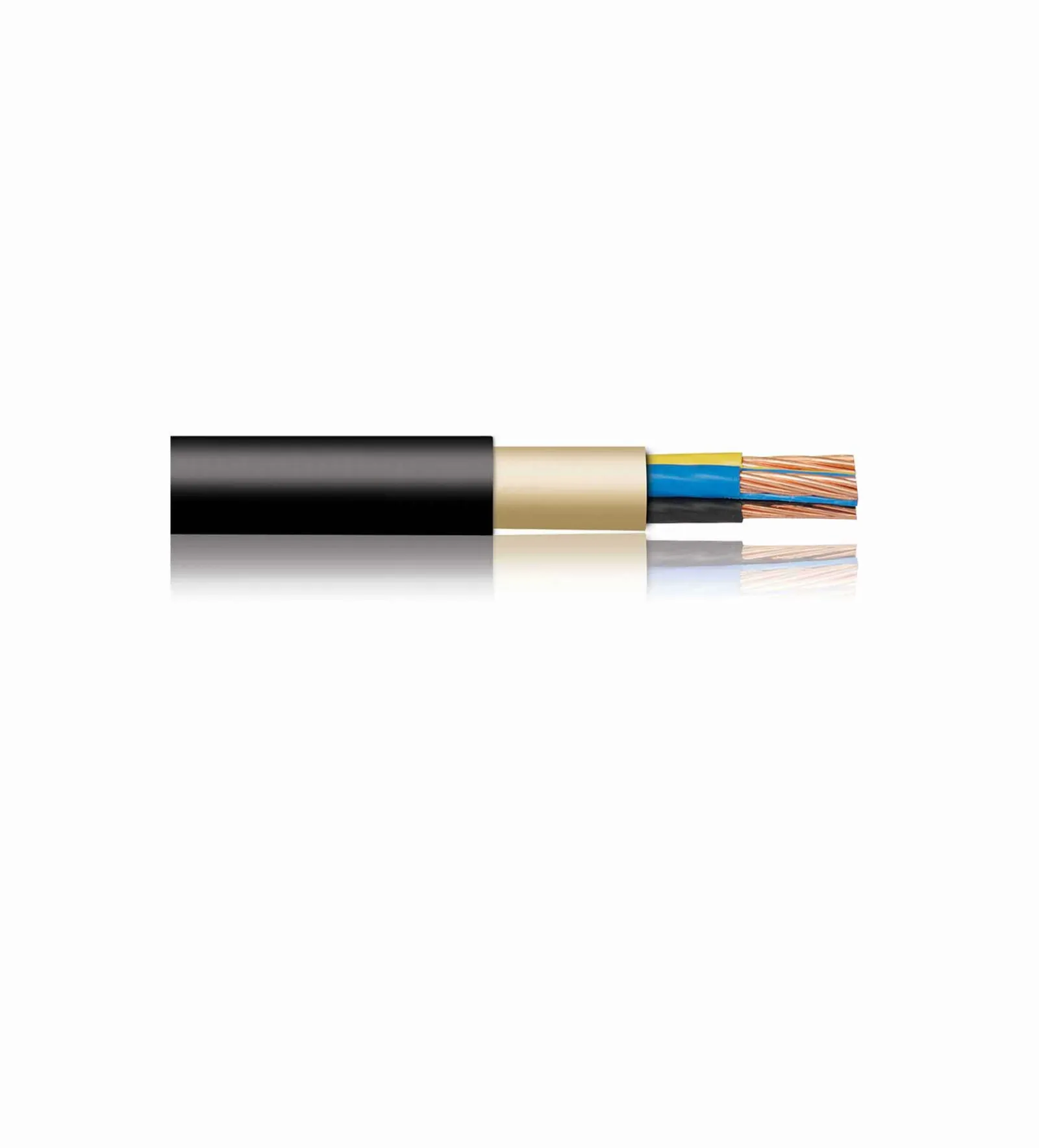بحرة - كيبل XLPE نحاس - 3 خطوط و نصف ( 3X120+70 mm) - أسود - 600/1000 فولت