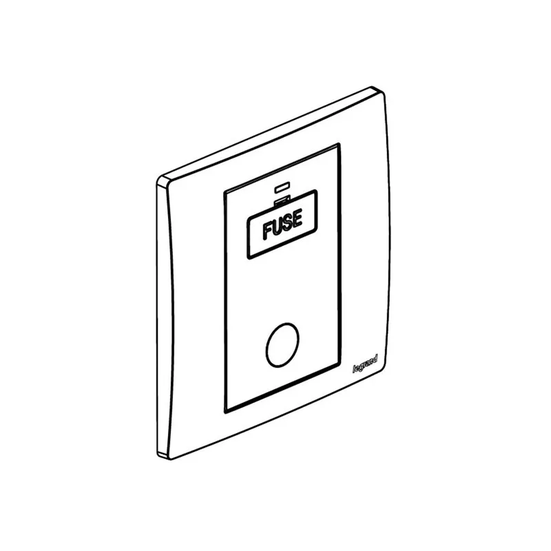 LEGRAND - Fused Connection Unit Mallia Senses, 1 Gang, Unwitched, 13A 250V, with Led Indicator + Cord Outlet, Dark Silver