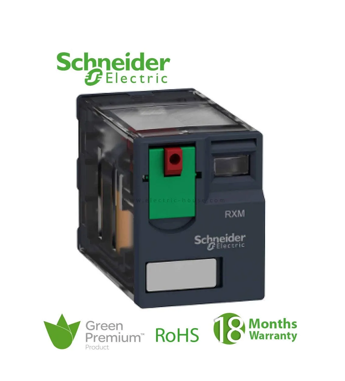 شنايدر - قاطع تحكم - Zelio RXM 4 C/O 24 V AC 6 A With Led