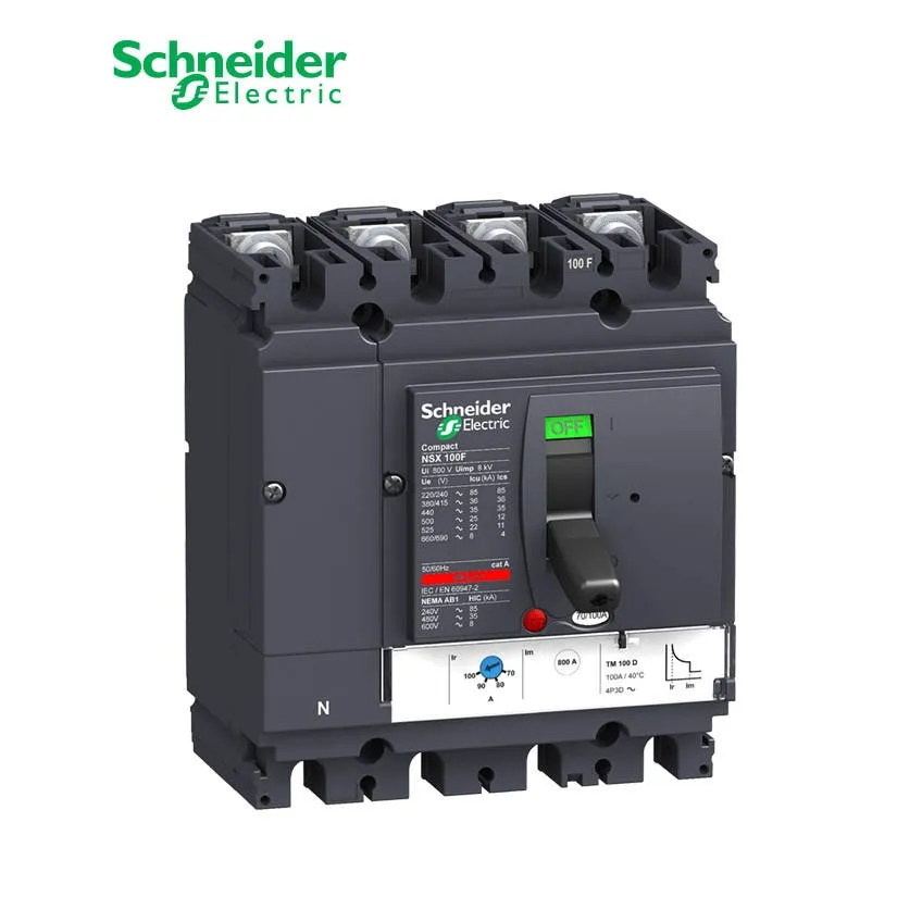 شنايدر - قاطع رئيسي 32 أمبير - ComPact NSX100F, 36 kA at 415 VAC, TMD Trip Unit 32A, 4P 4d