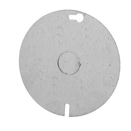 Cover, 4" Round, Flat, 1/2" Knockout