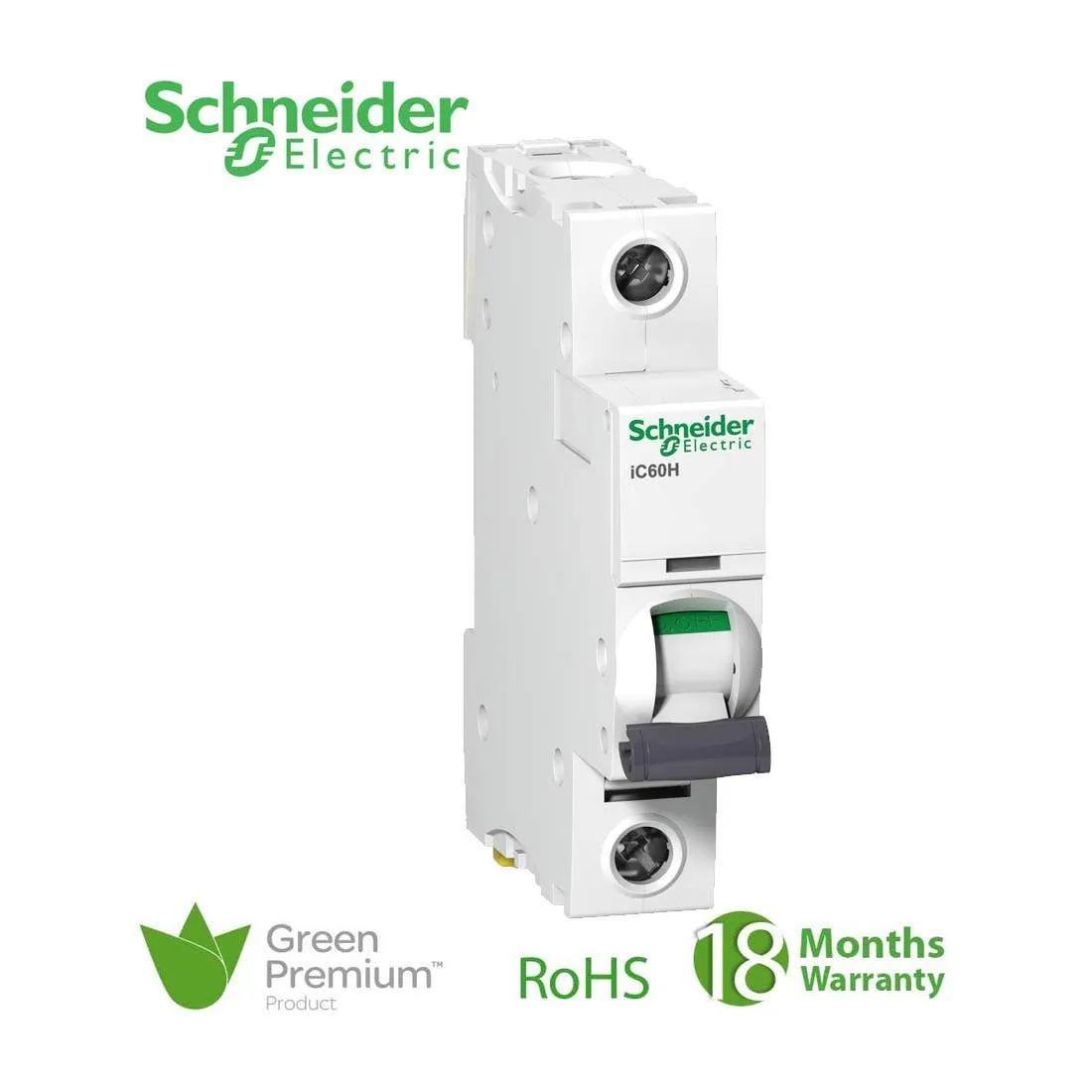 SCHNEIDER - MCB Breaker, Acti9 iC60H, 1P, 50A, C curve
