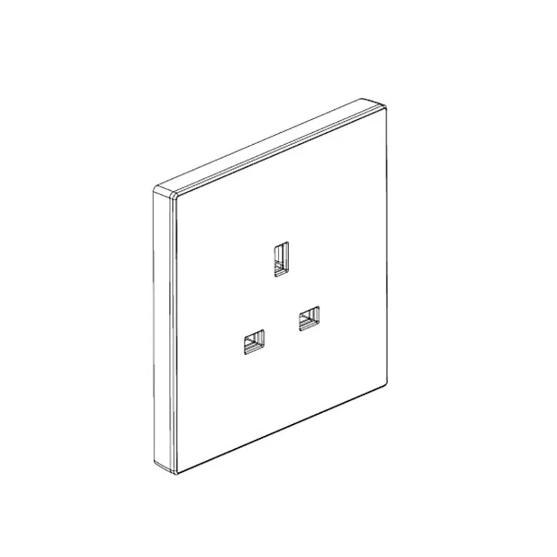 ليجراند - مقبس Galion، BS، غير مزود بالتبديل، 13A 250V، مفرد، White