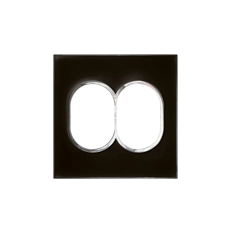 ليجراند - لوحة Arteor، إيطالية/أمريكية، 2x3 موديول، دائري، 4"x4"، Mirror Black