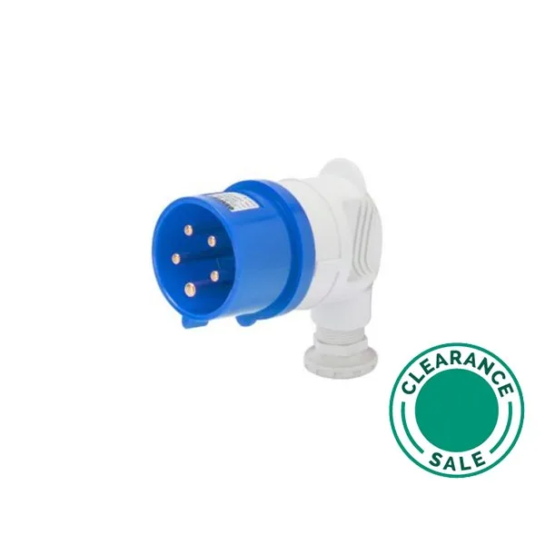 Plug, 16A, 3P+E, 220V, IP44, 90 Degrees