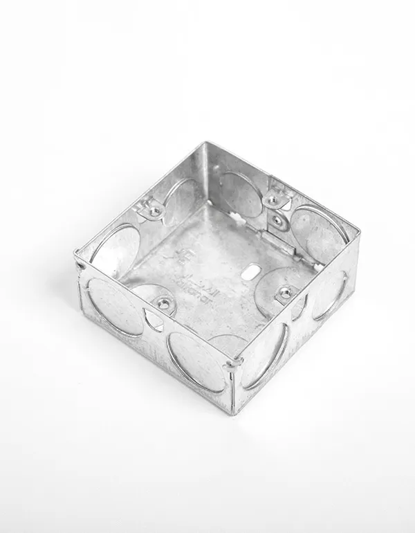 EMT BOX 7X7X4.7 With Earth Thickness 0.9MM - 3/4 HOLE TTC
